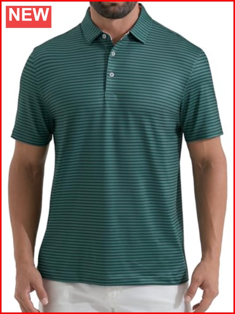 Moisture Wicking Golf Polo Shirts Short Sleeve Dry Fit Sports Top